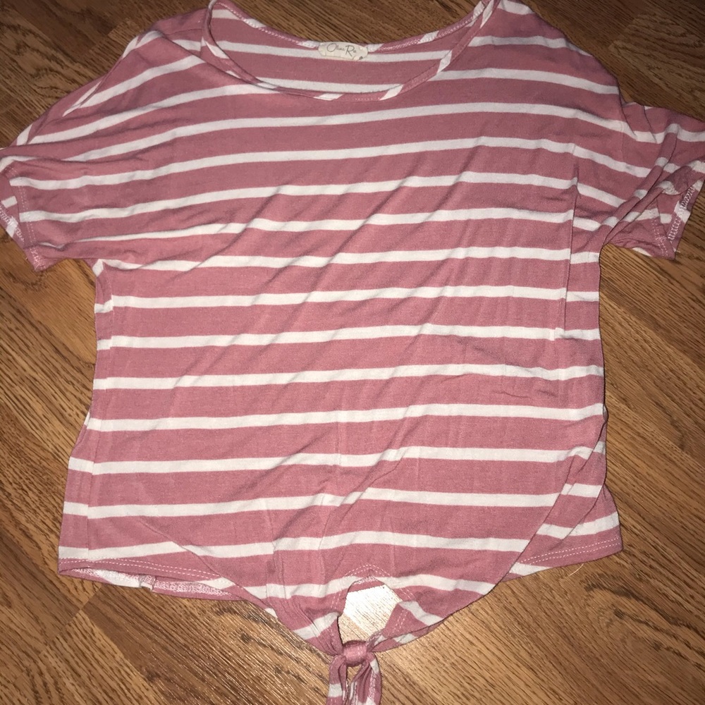 Pink Stripped Soft Tee